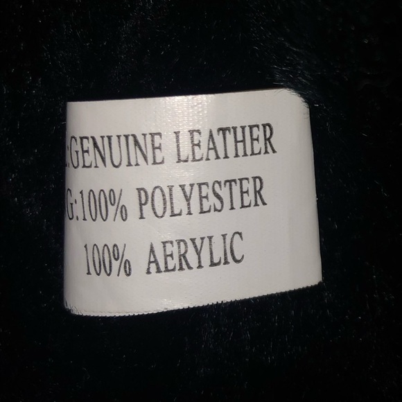 Genuine Black Leather Jacket - Picture 3 of 3